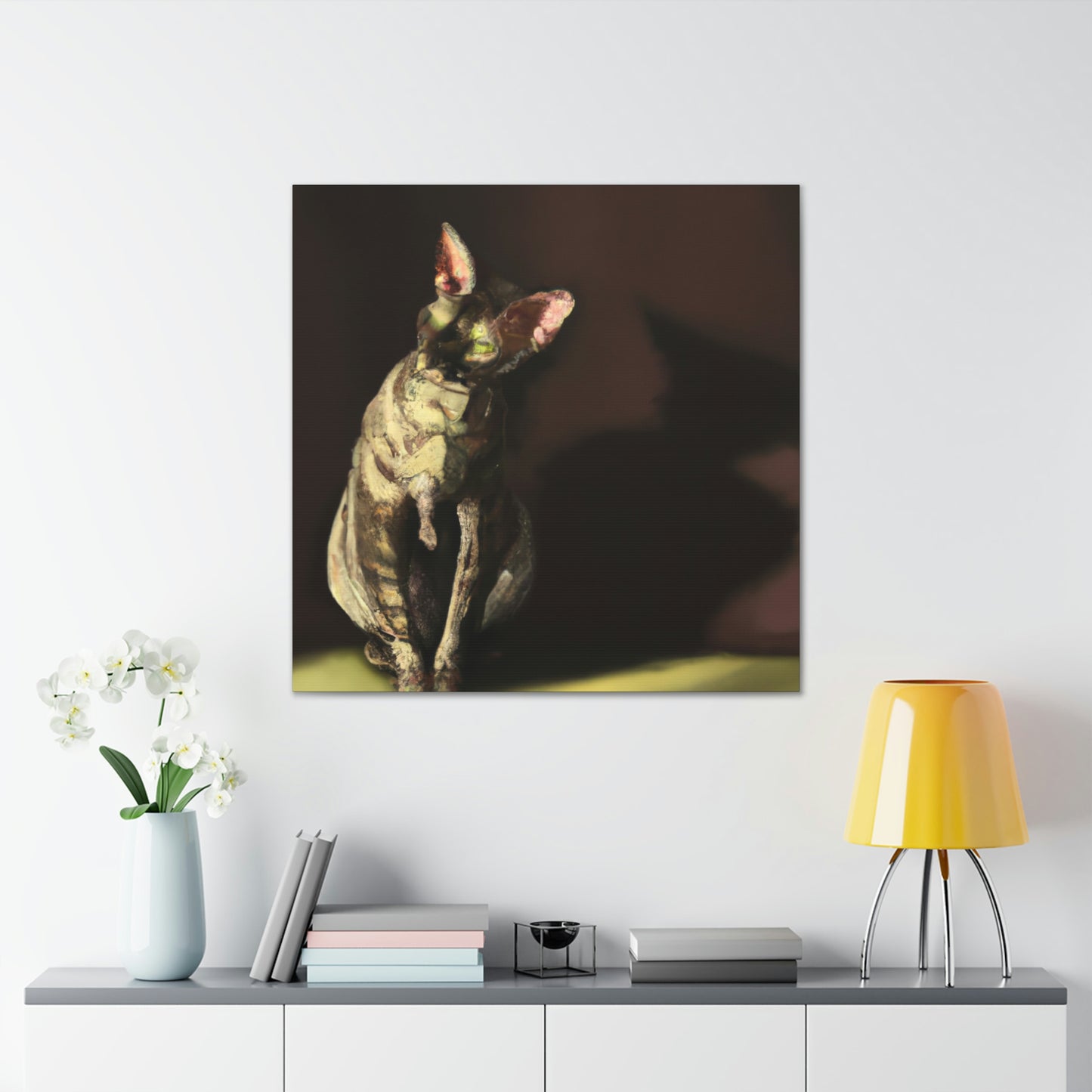 "Devon Rex Minimalism" - Canvas