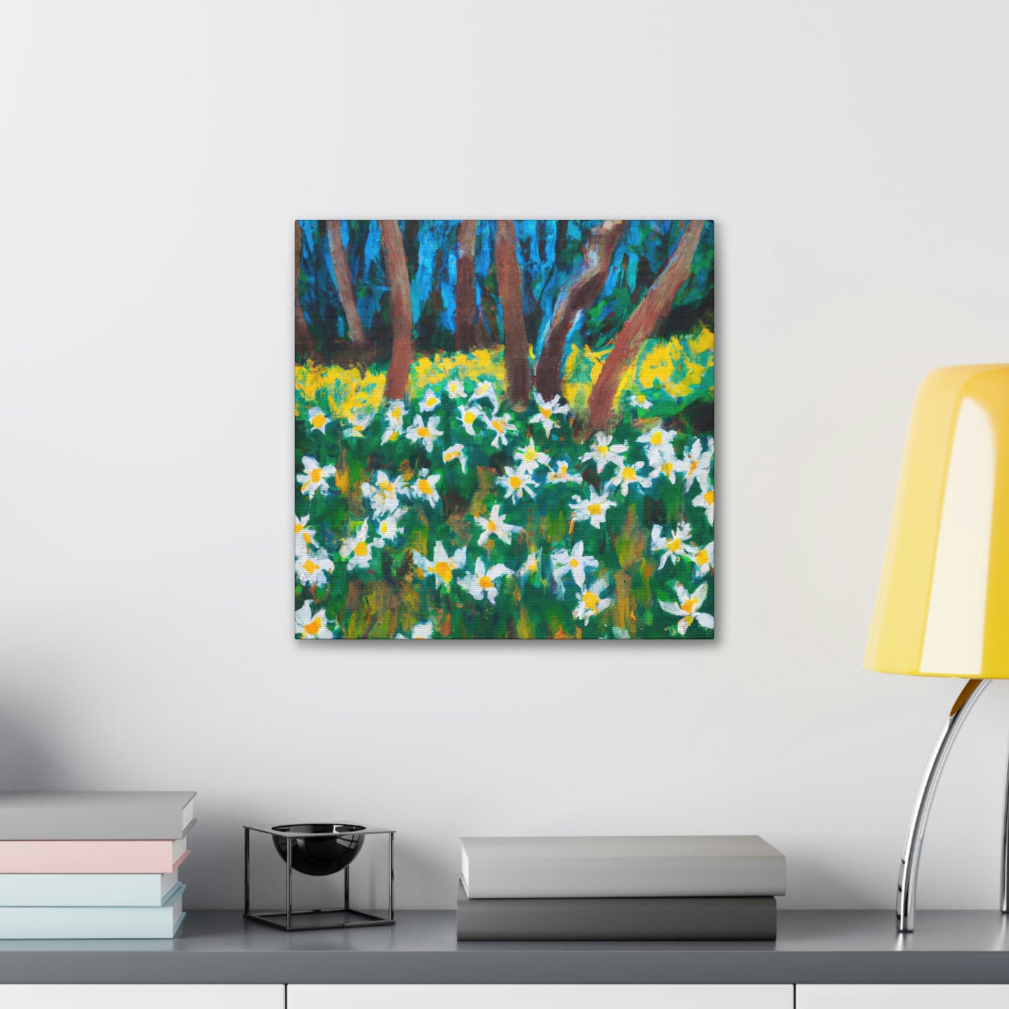 "Daffodil: Awe Ablaze" - Canvas