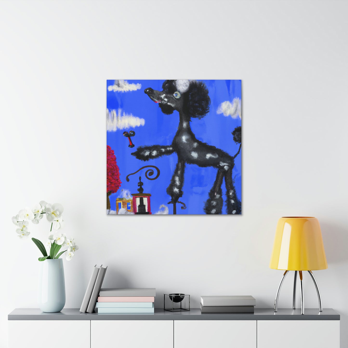 Poodle in Dreamland - Canvas