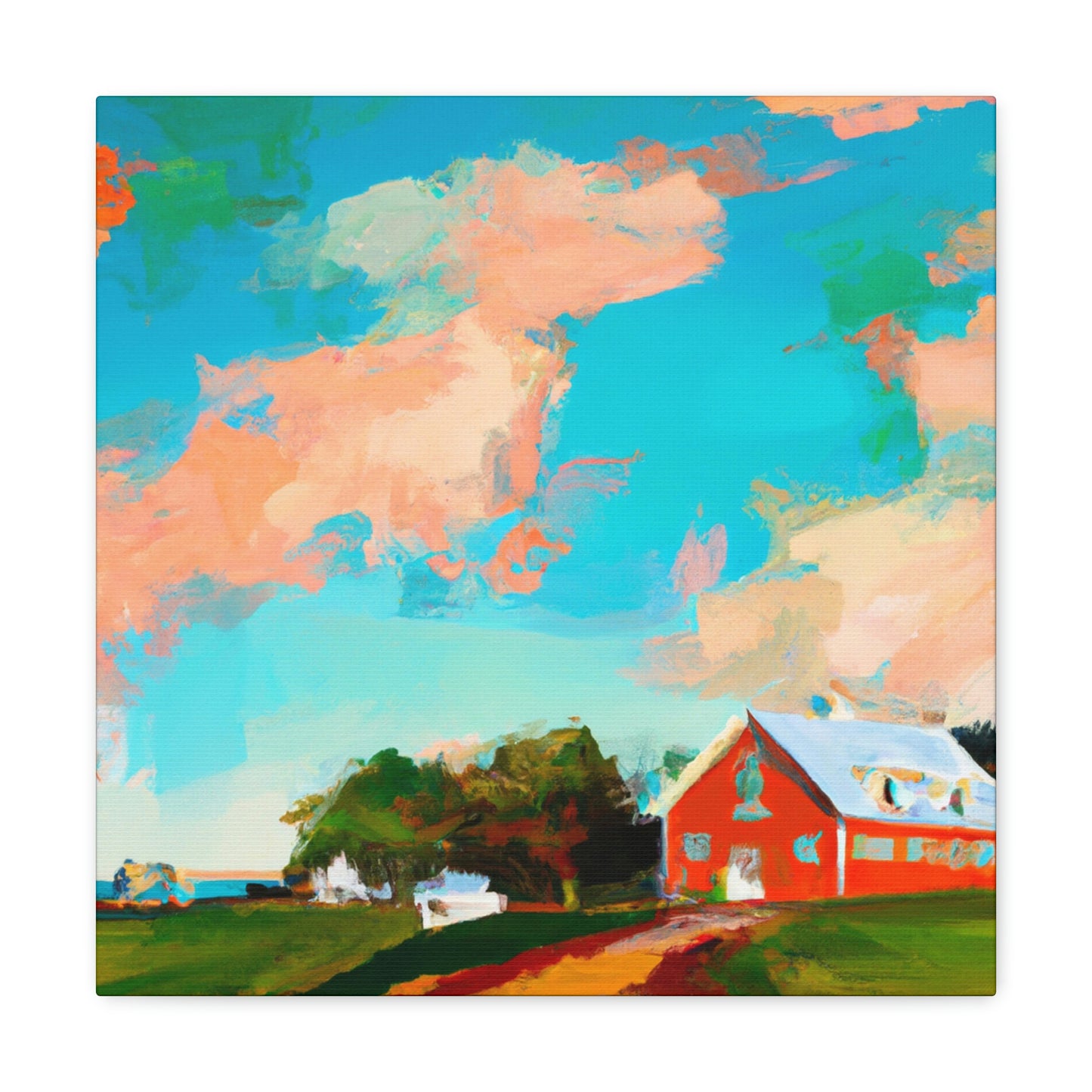 "Homestead at Sunrise" - Canvas