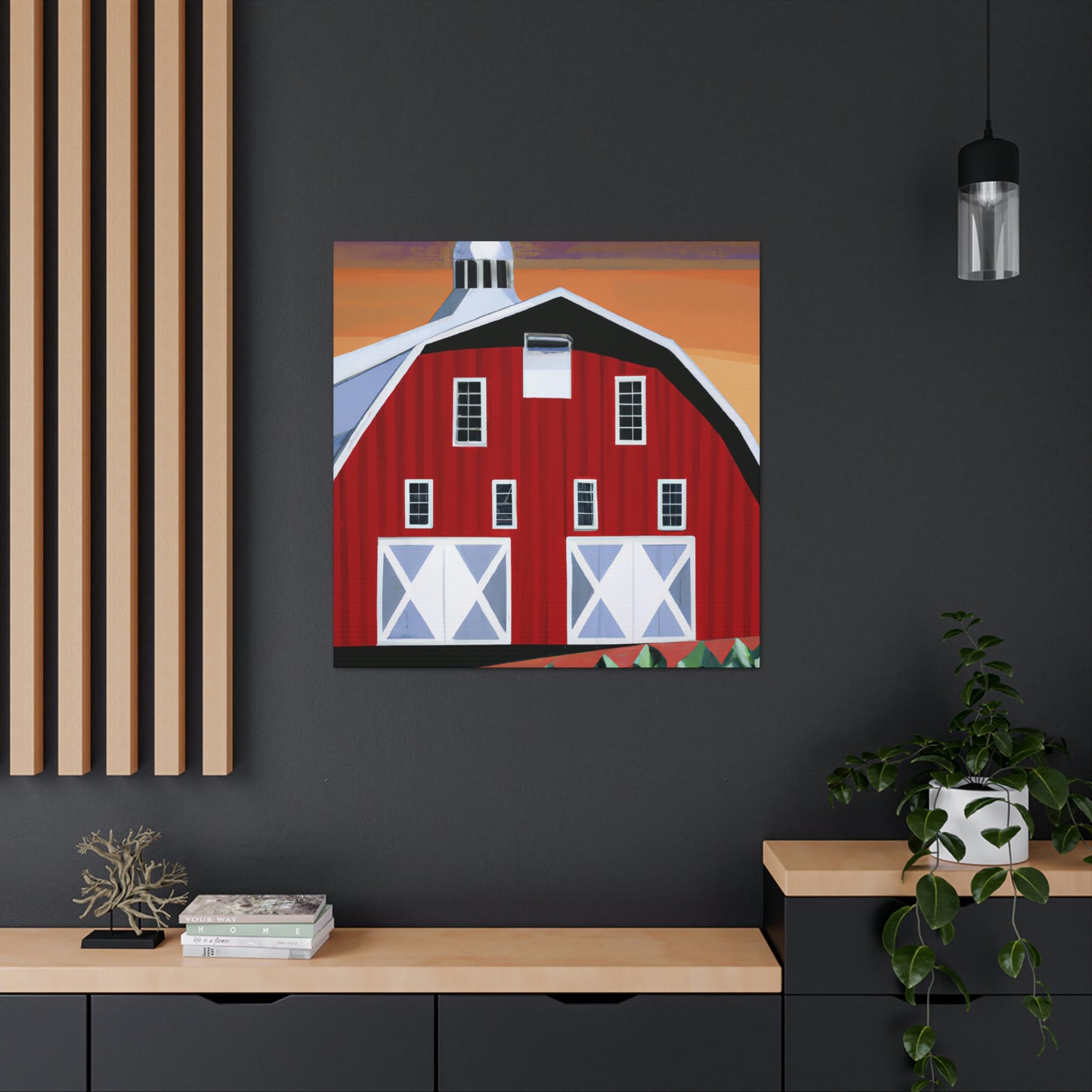 "The Gleaming Barnscape" - Canvas