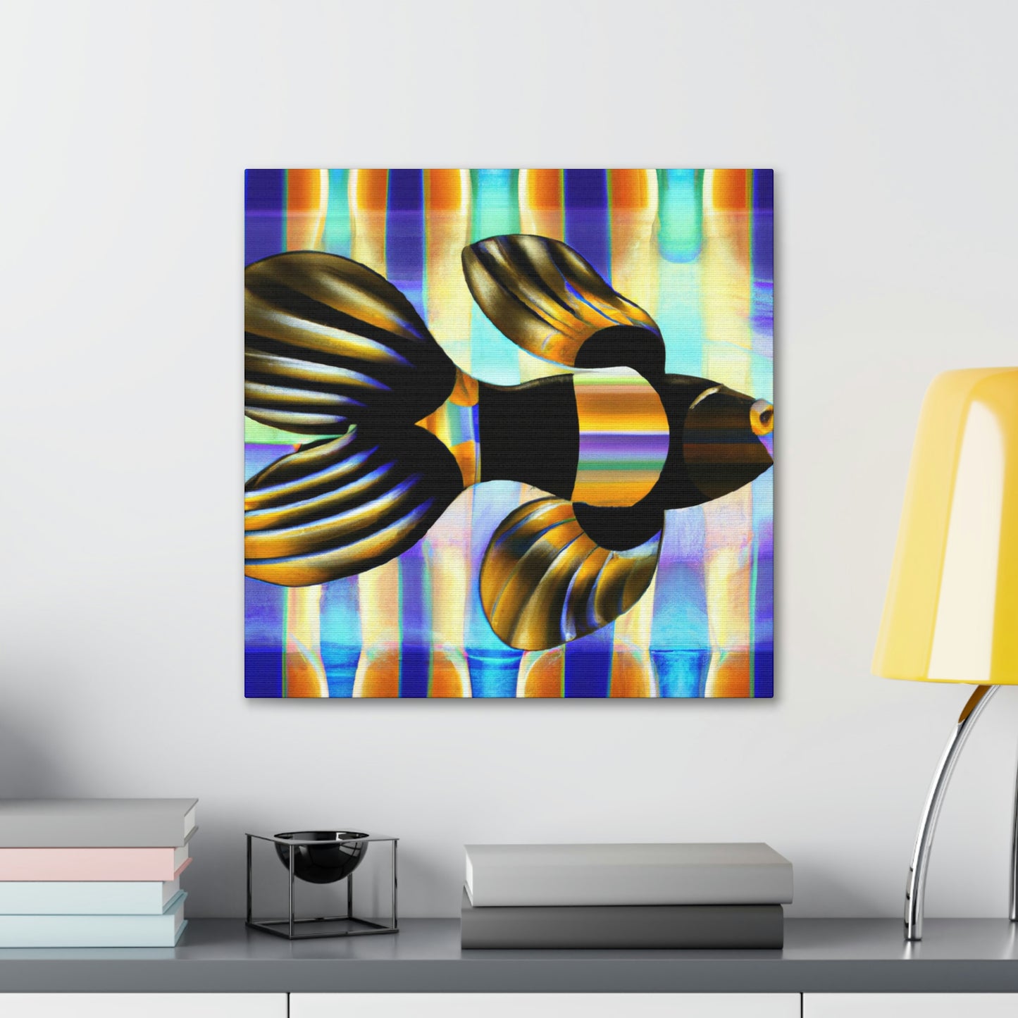 Glimmering Guppy Splendour - Canvas