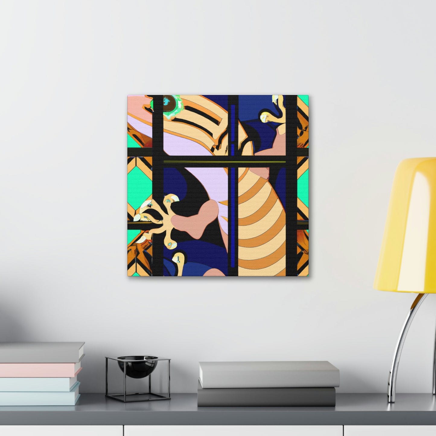 "Reptiles in Art Deco" - Canvas