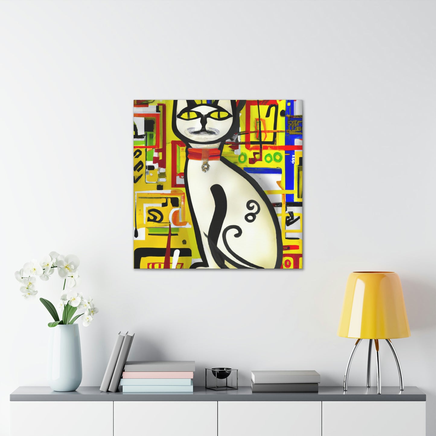 "Cat in the Garden" - Canvas