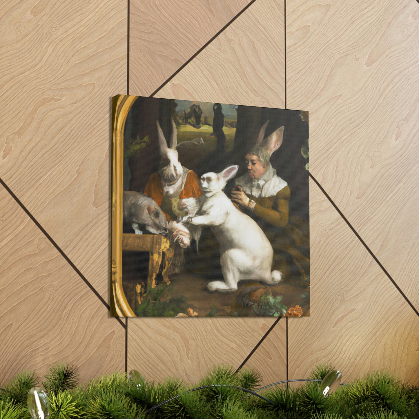 "Rabbit of the Renaissance" - Canvas