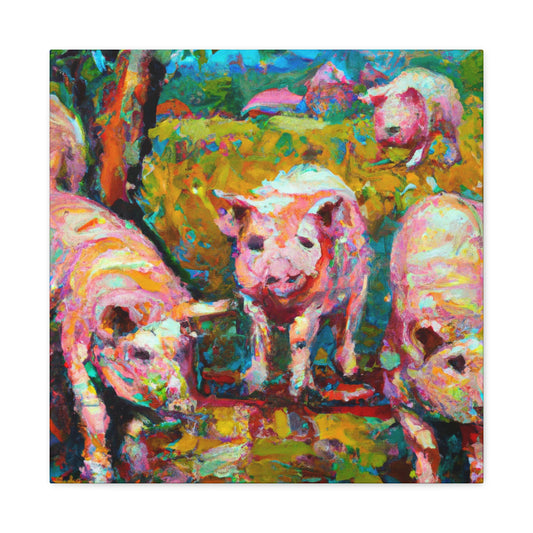 Pigs on the Farm - Canvas