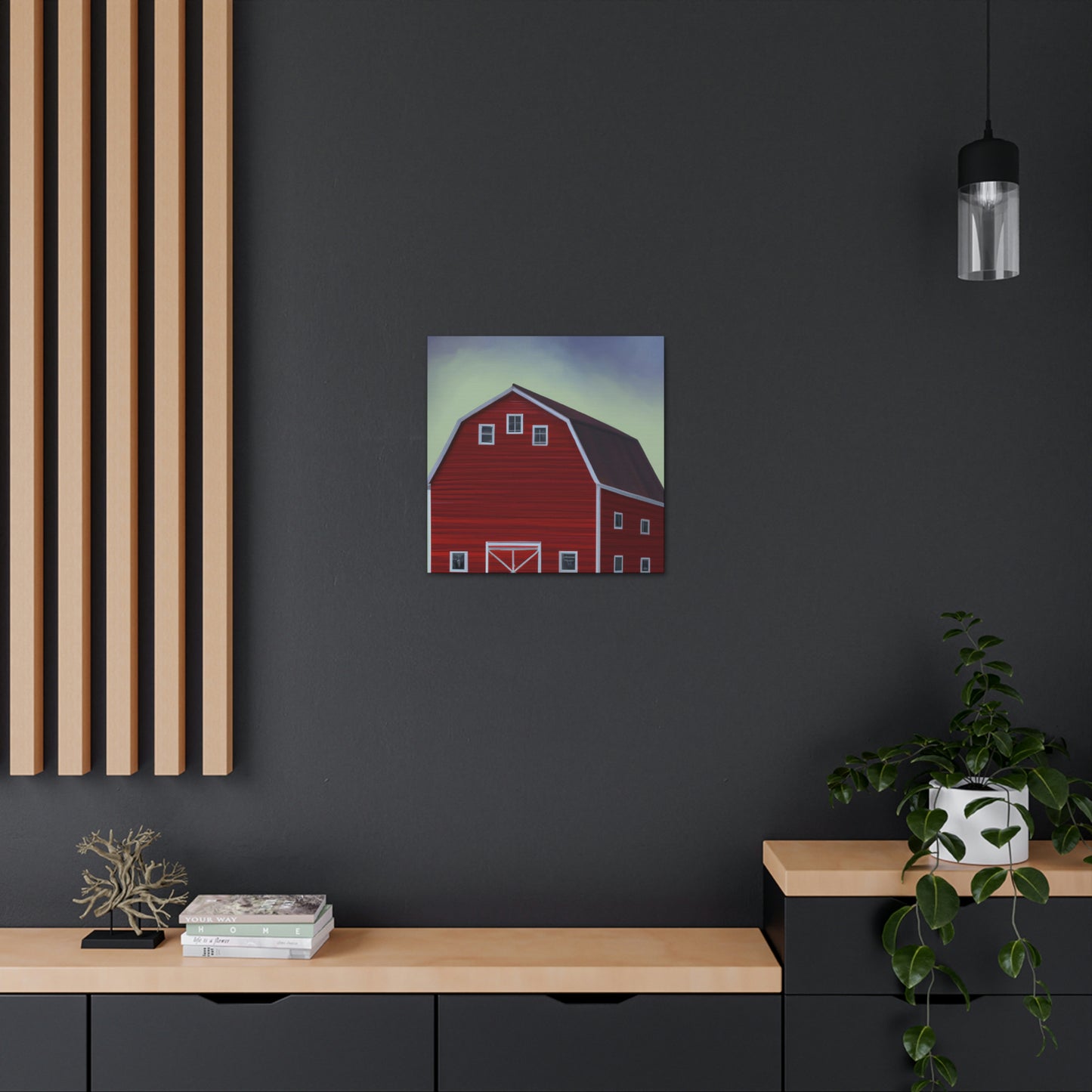 Barn In Monochrome. - Canvas