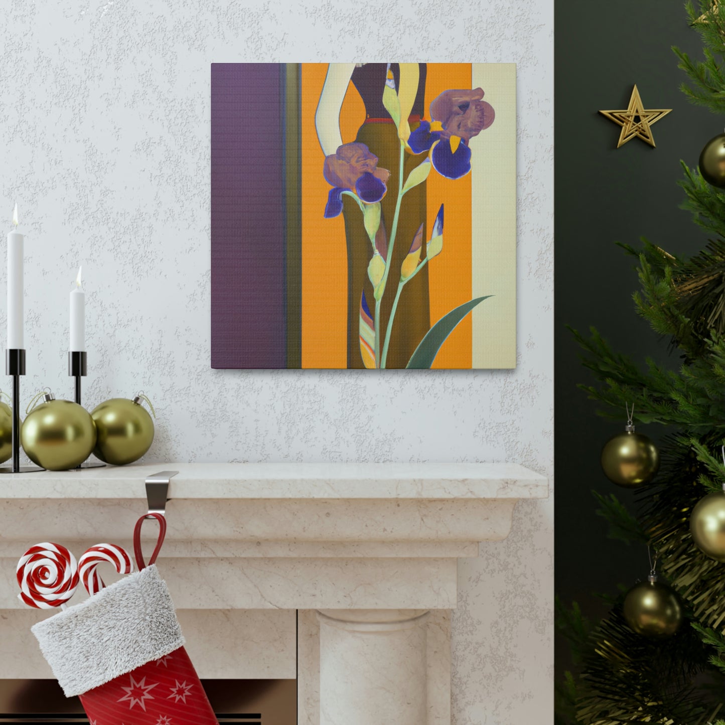 Iris in Splendor Glows - Canvas