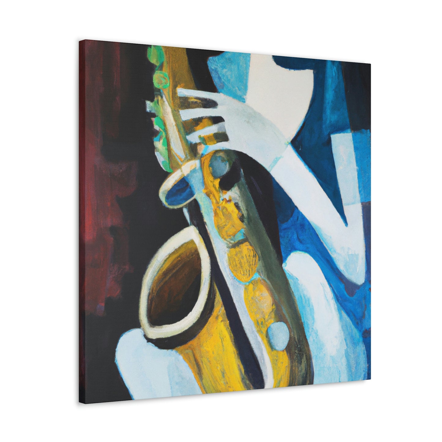 "Saxophone Serenade Expressionism" - Canvas