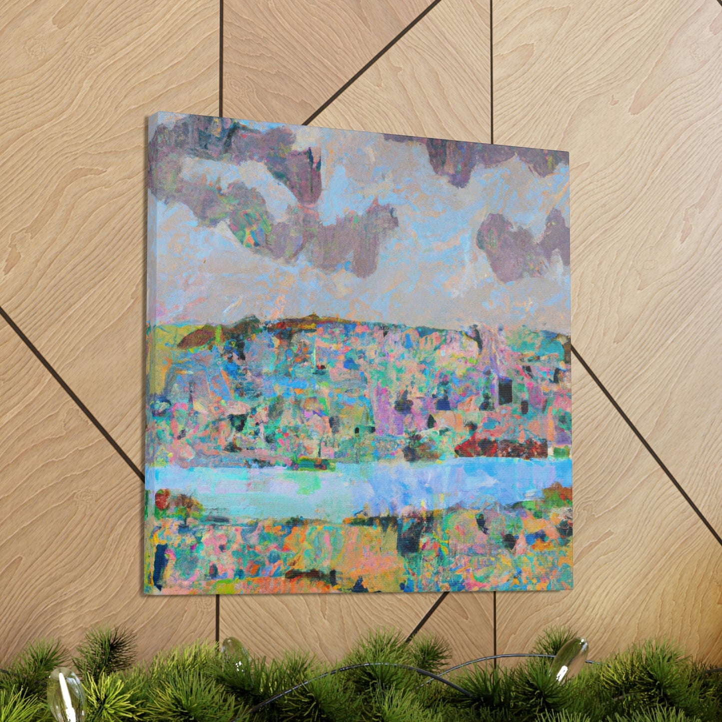 "Lakeside Abstraction Expression" - Canvas