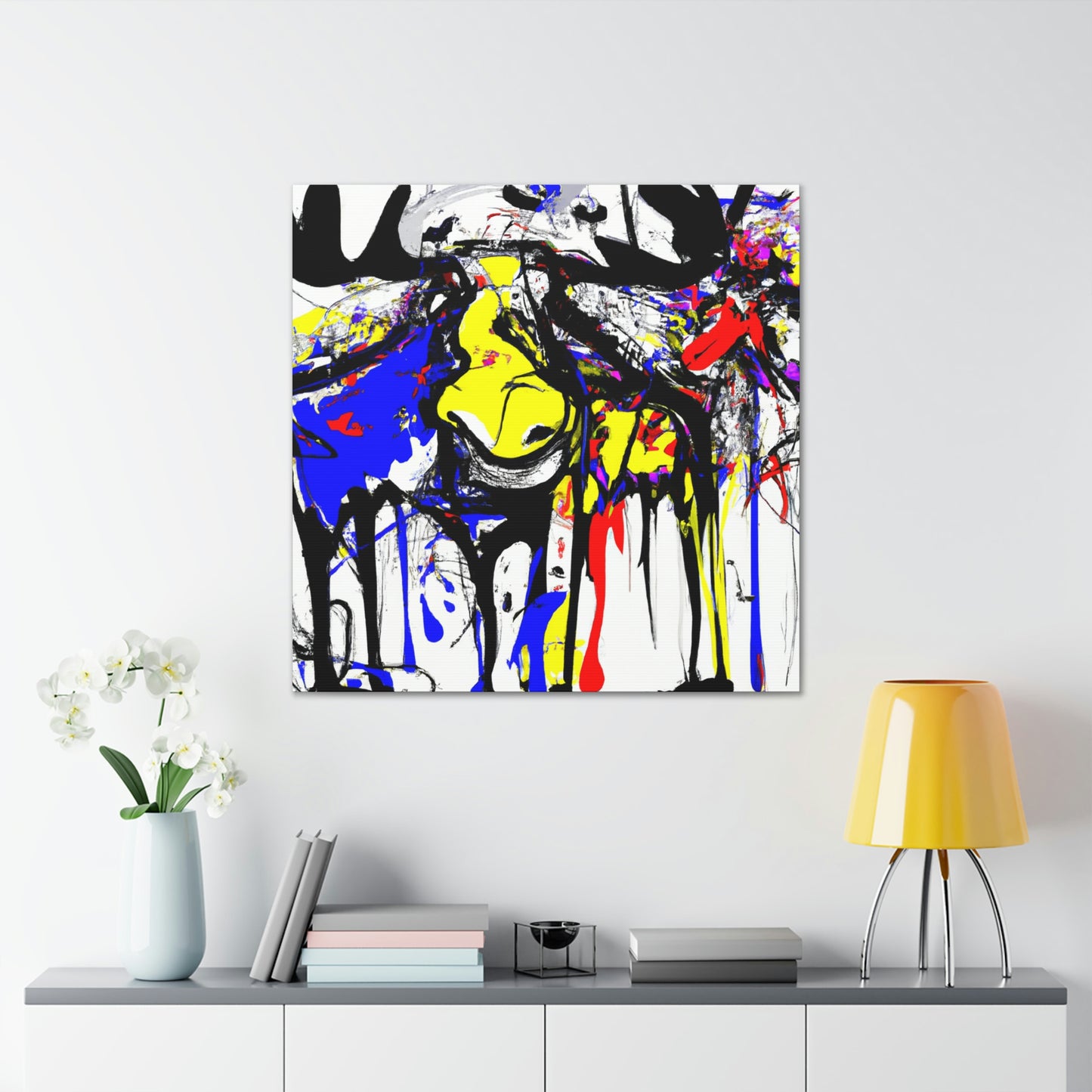 "Moose in Abstraction" - Canvas