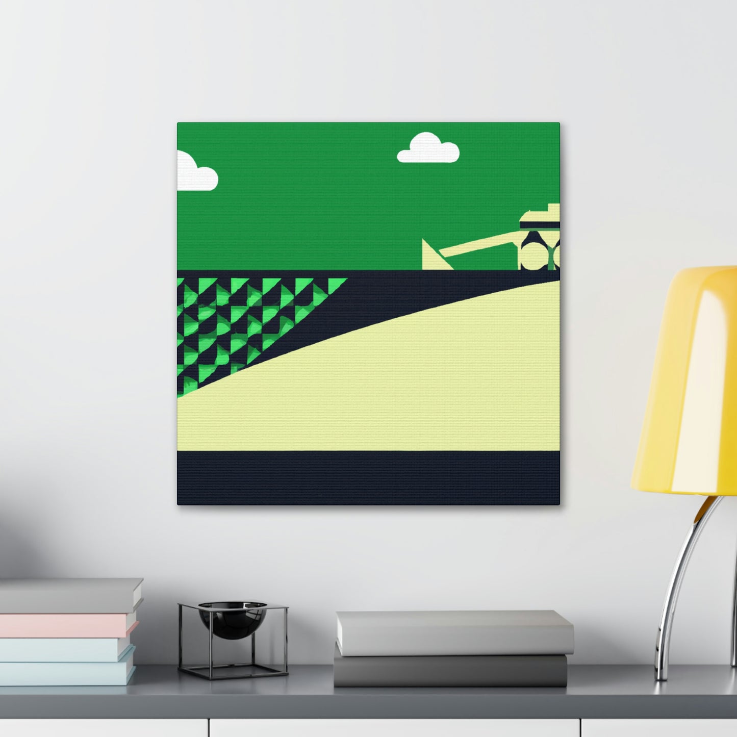 "Combine Harvester Minimalism" - Canvas