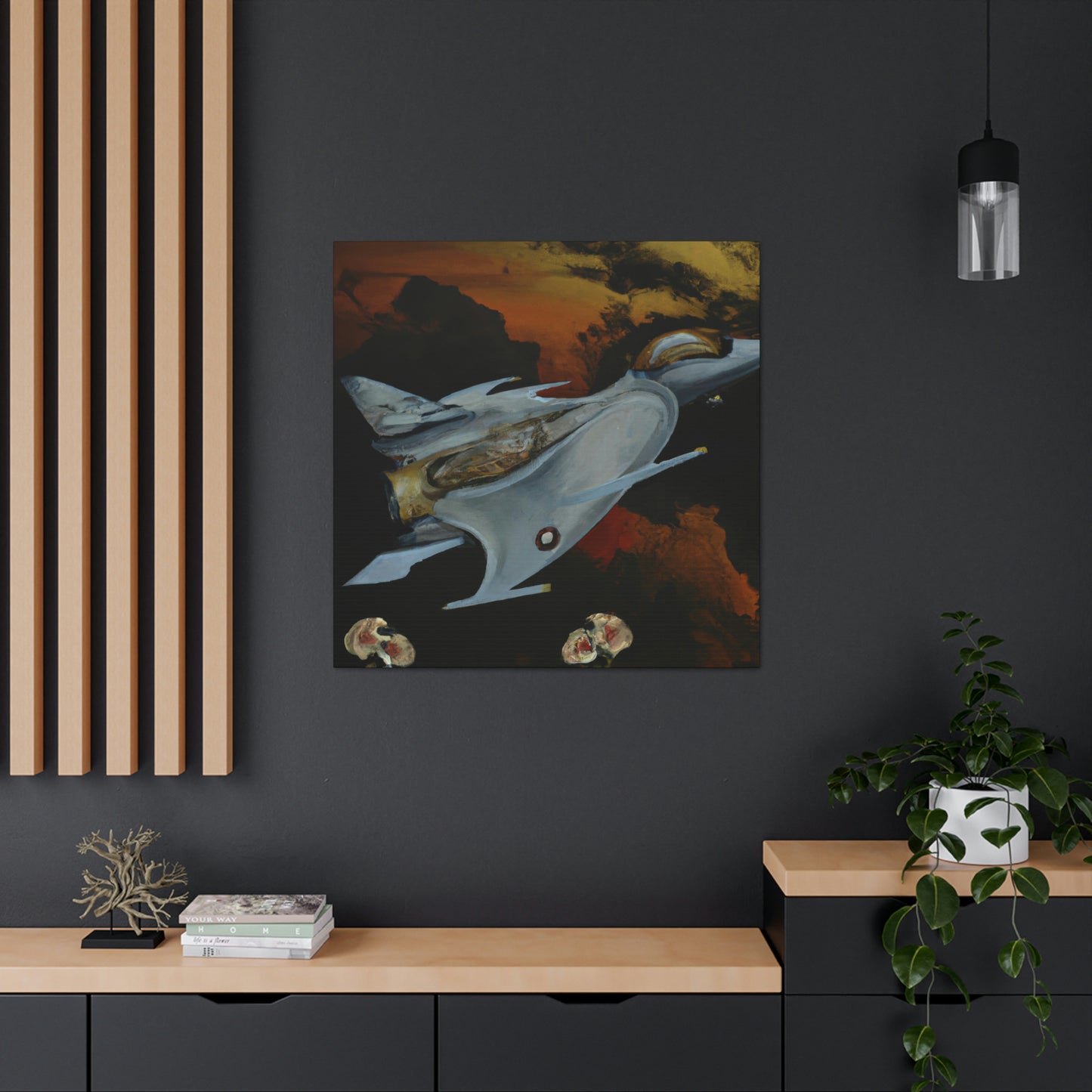 "Jet Fighter Dreamscape" - Canvas