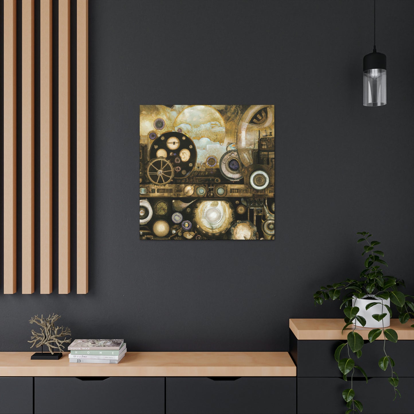 "Steampunk Cosmic Splendor" - Canvas