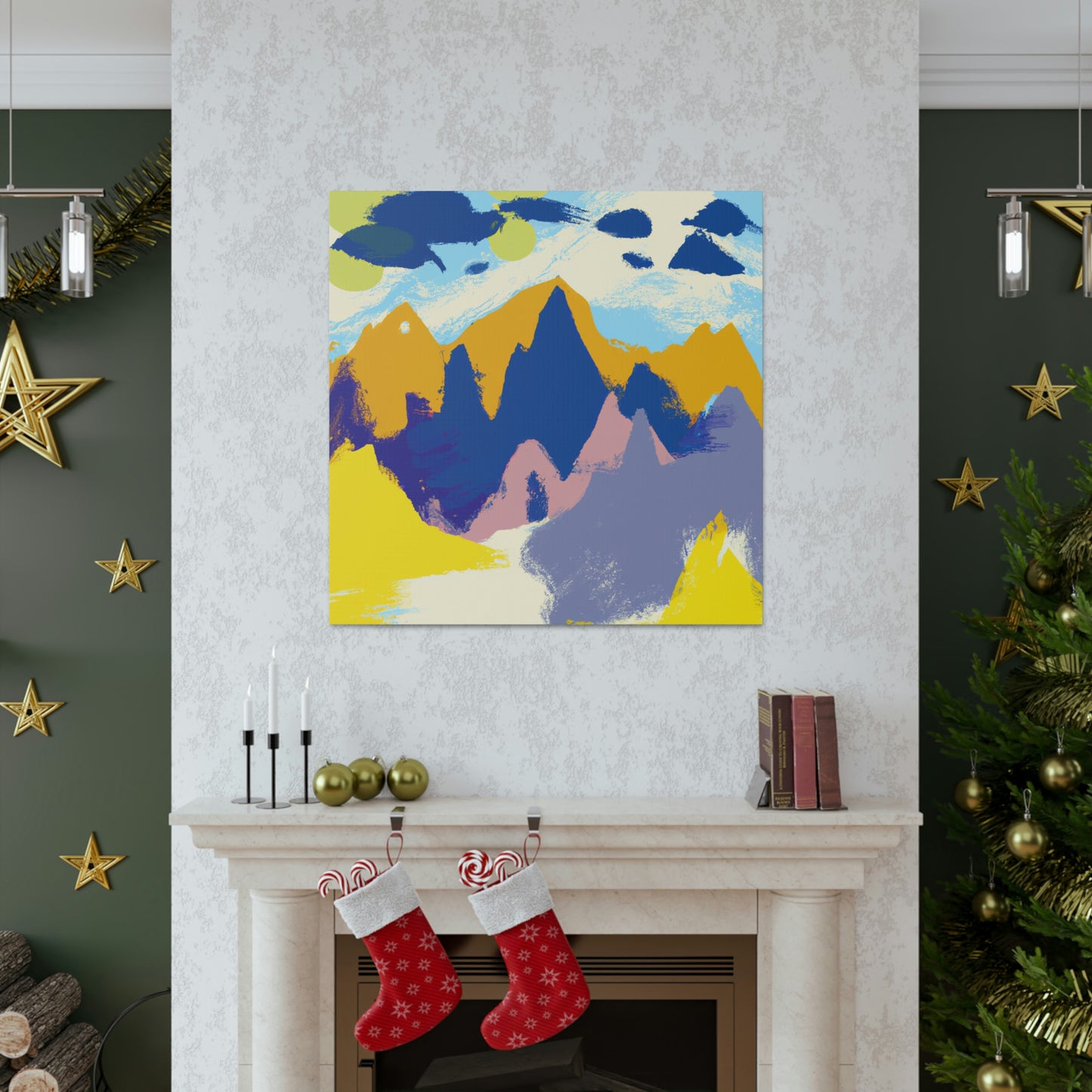 Majestic Mountain Vistas - Canvas