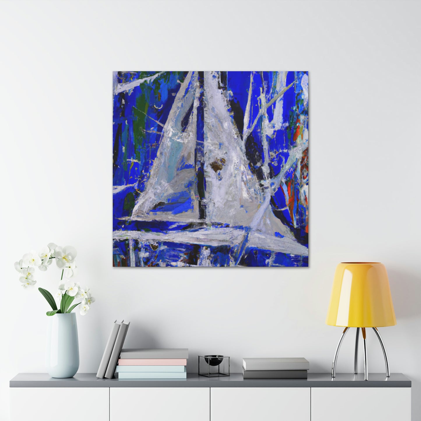 "Yacht on a Wave" - Canvas