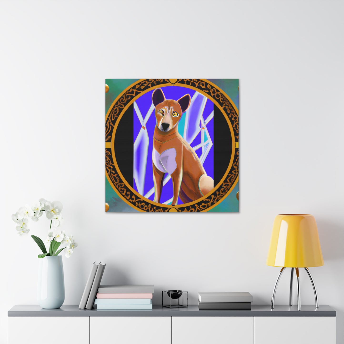 "Dhole's Deco Gleam" - Canvas