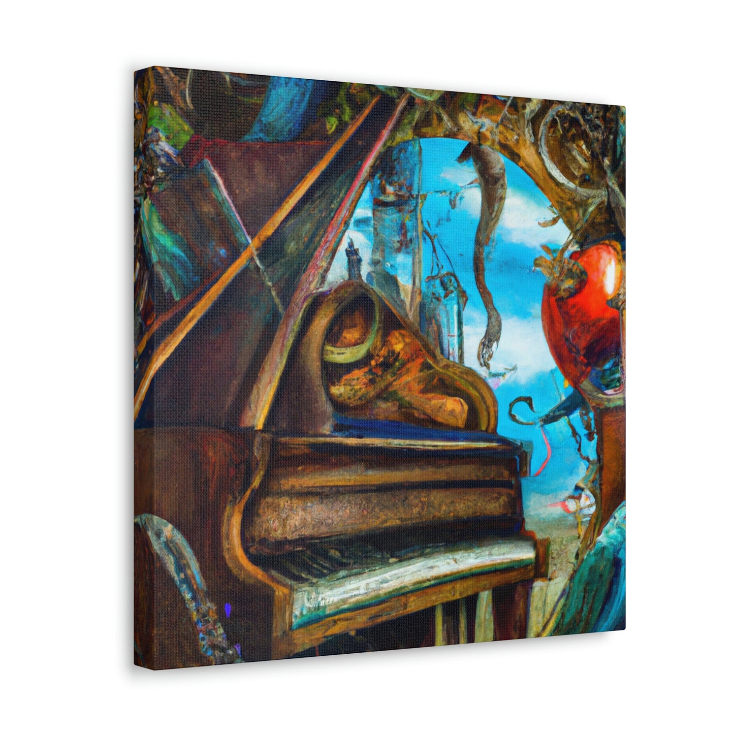 Piano in Expressionism - Canvas