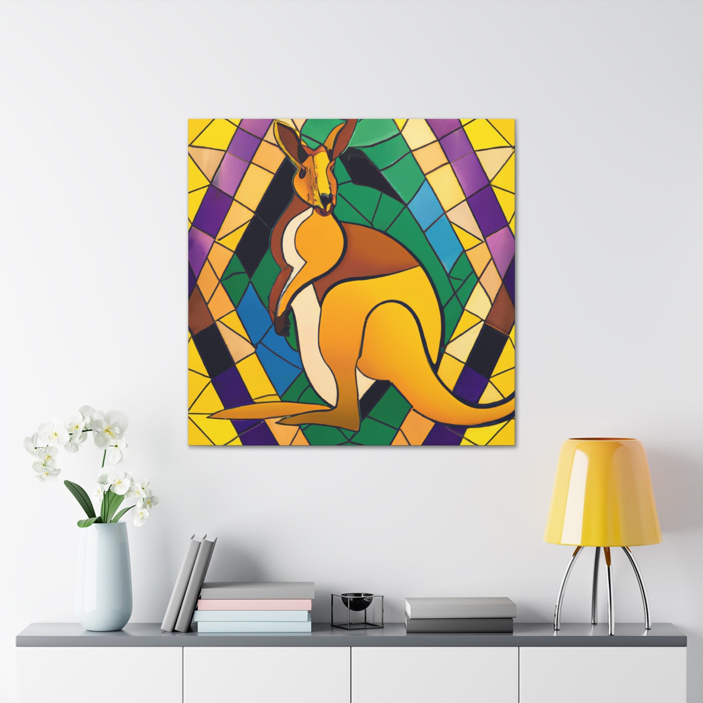 "Wallaby in Regalia" - Canvas