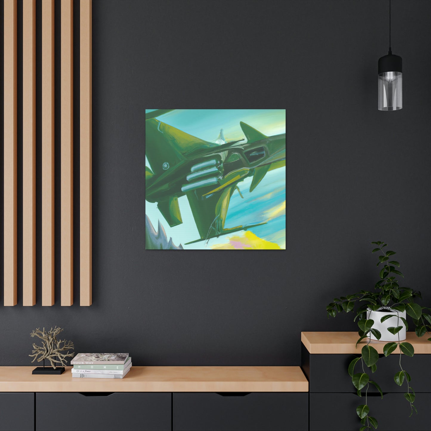 Jet Fighter Surrealism - Canvas