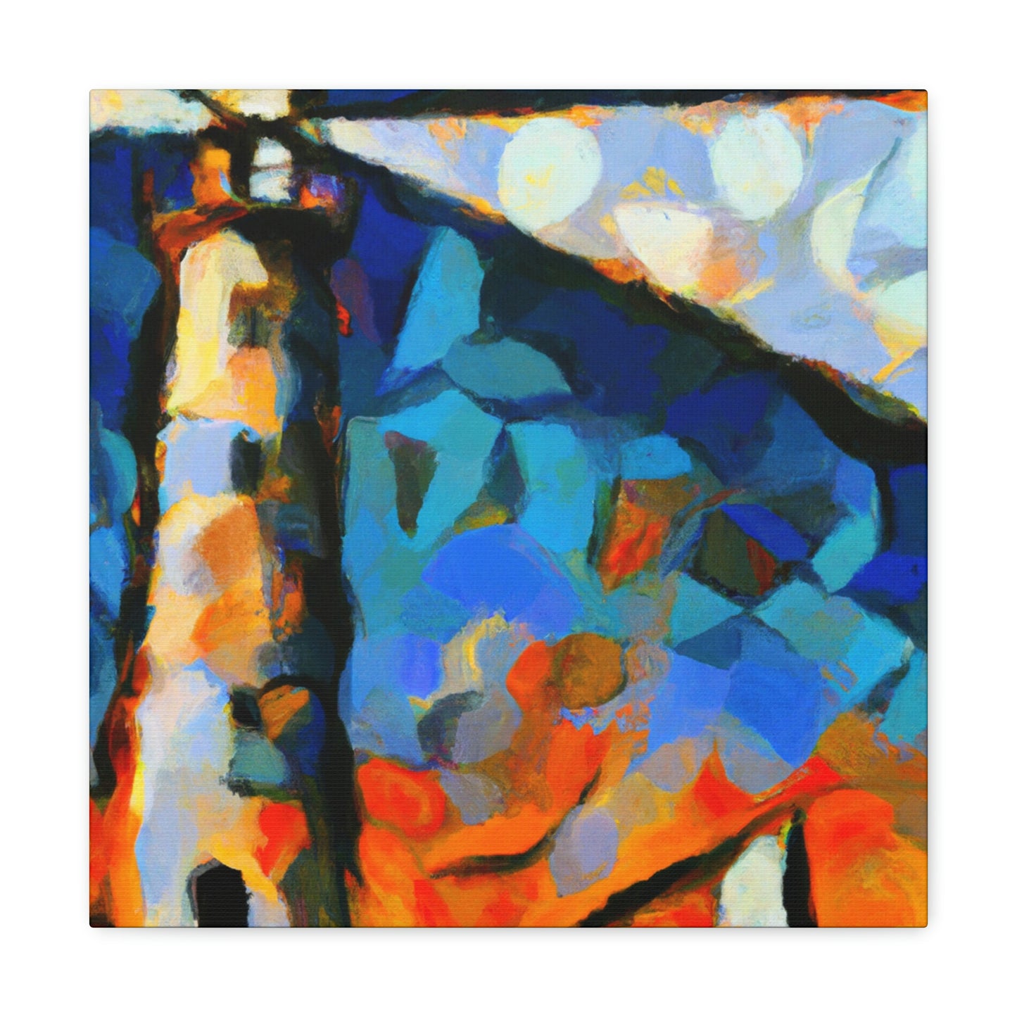 "Lighthouse in Twilight Light" - Canvas