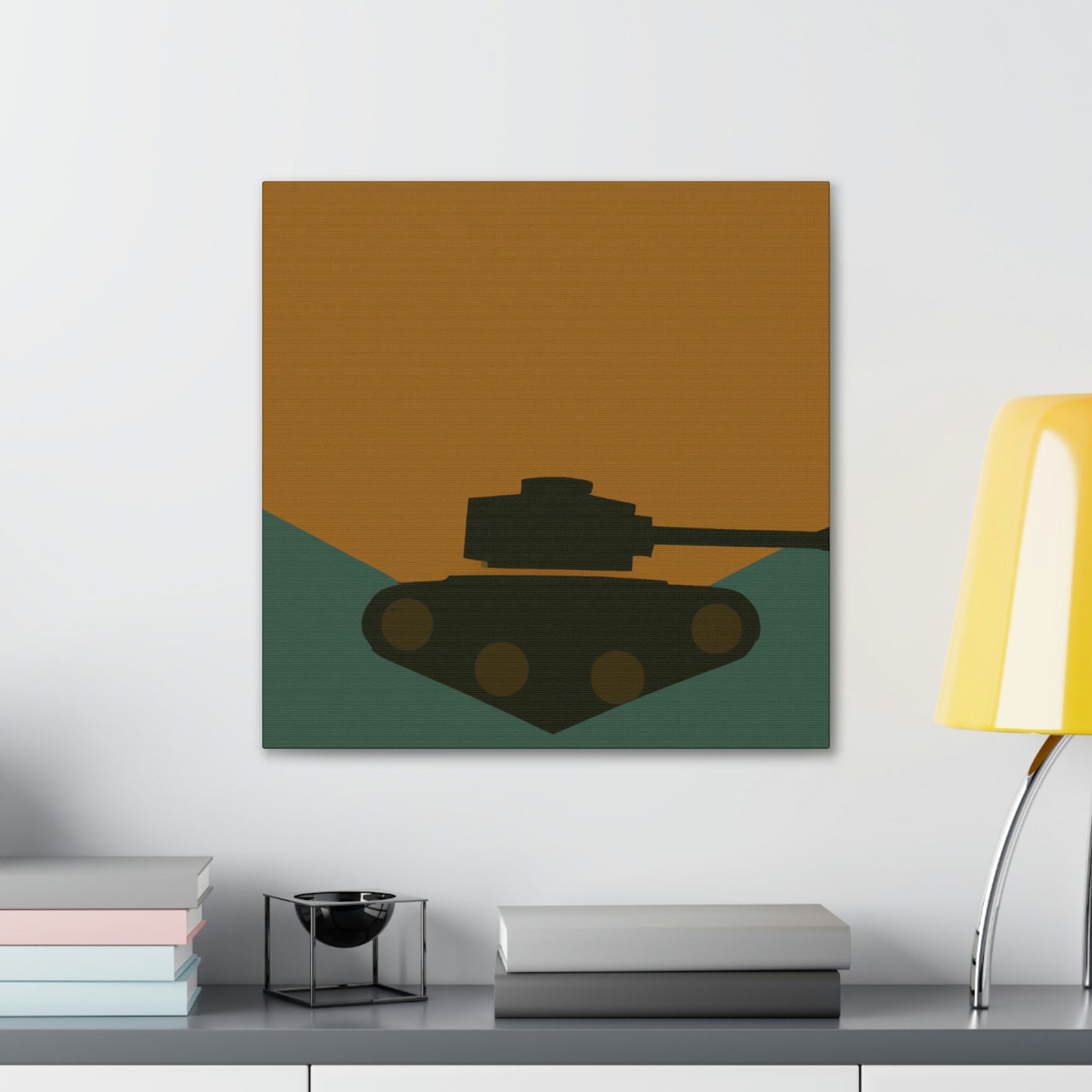 "Tank Turret Simplicity" - Canvas