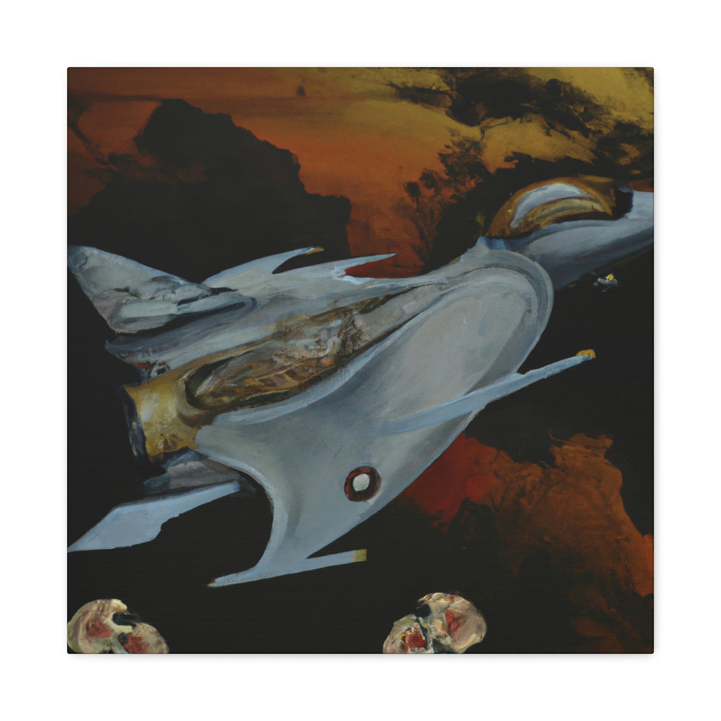 "Jet Fighter Dreamscape" - Canvas