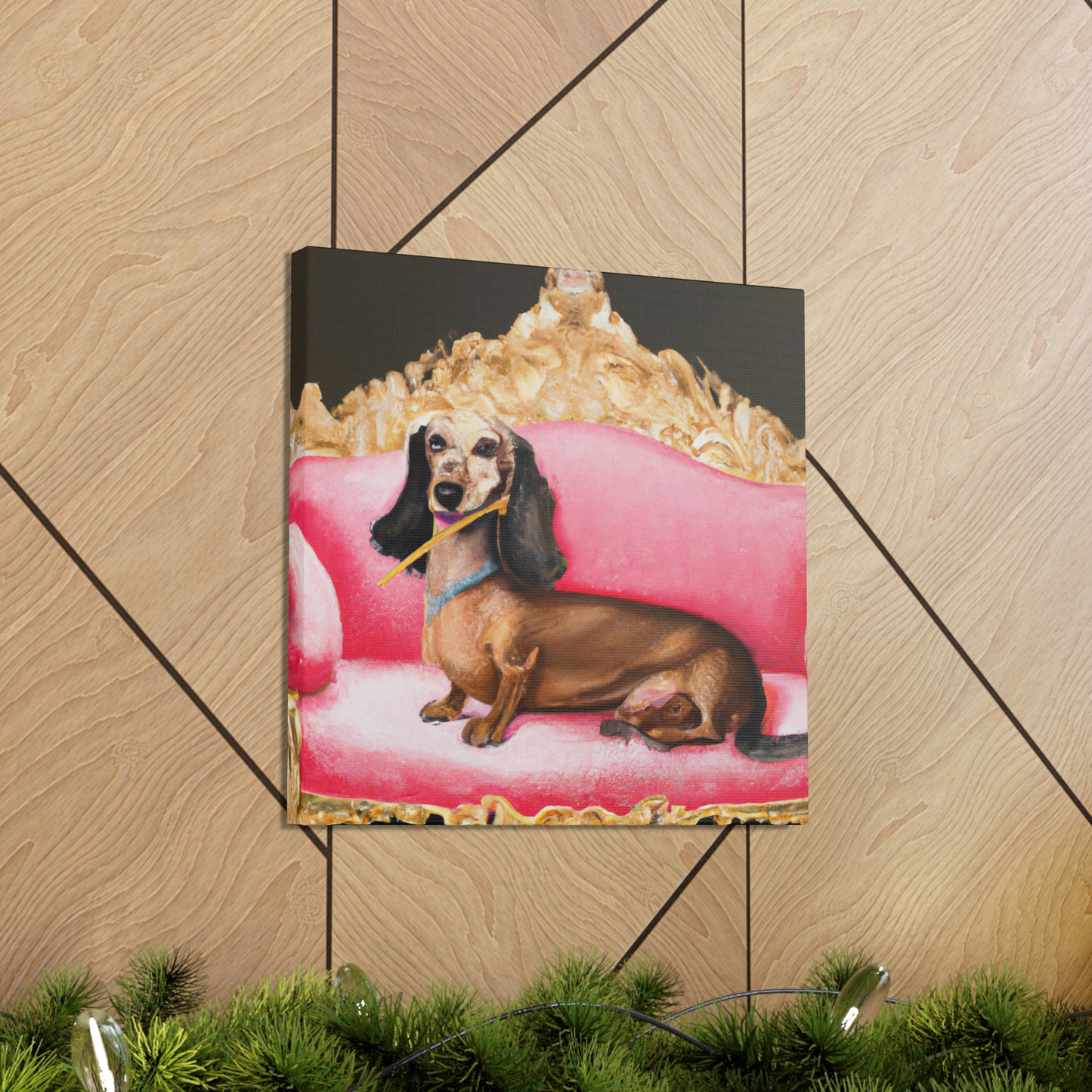 Dachshunds at Play - Canvas