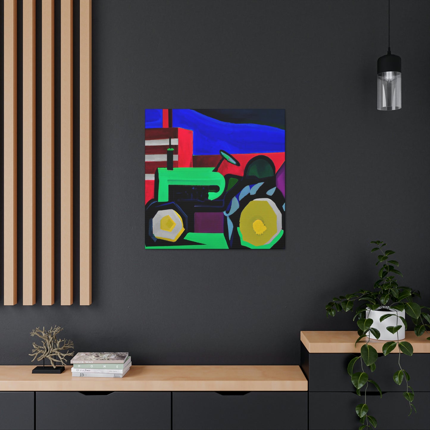 "Tractor Reimagined Deco" - Canvas