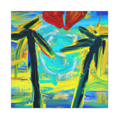 Lovely Palm Treescape - Canvas