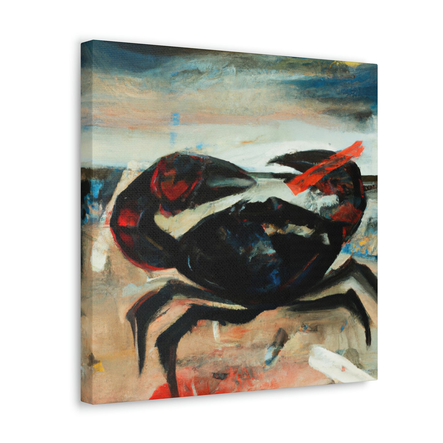 Crab on Abstract Canvas - Canvas