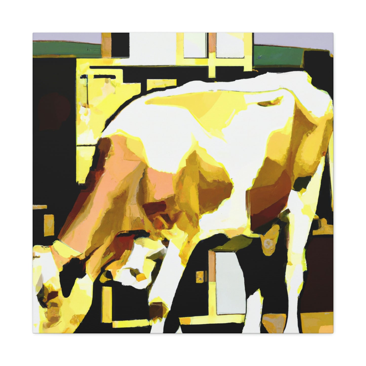 "Jersey Cow in Jazz." - Canvas