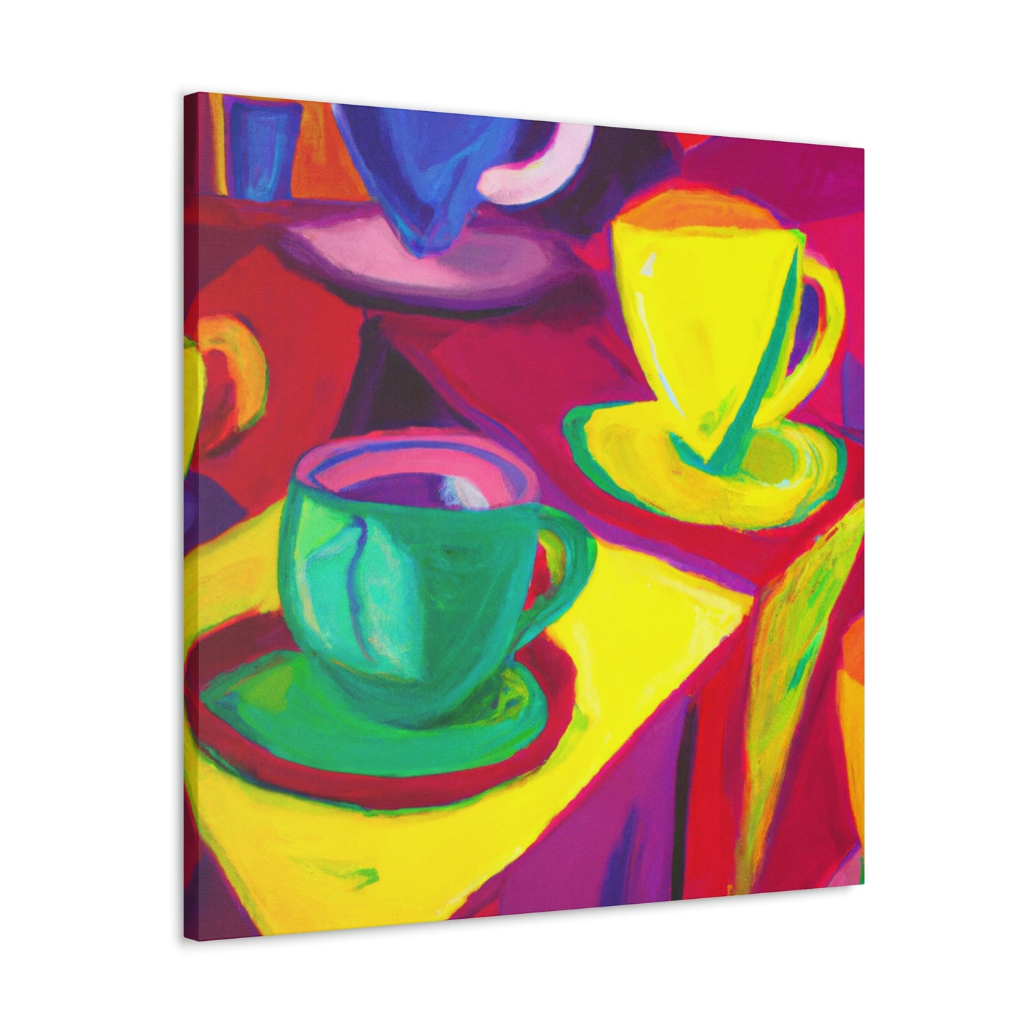 "Teacups in Fauvism" - Canvas