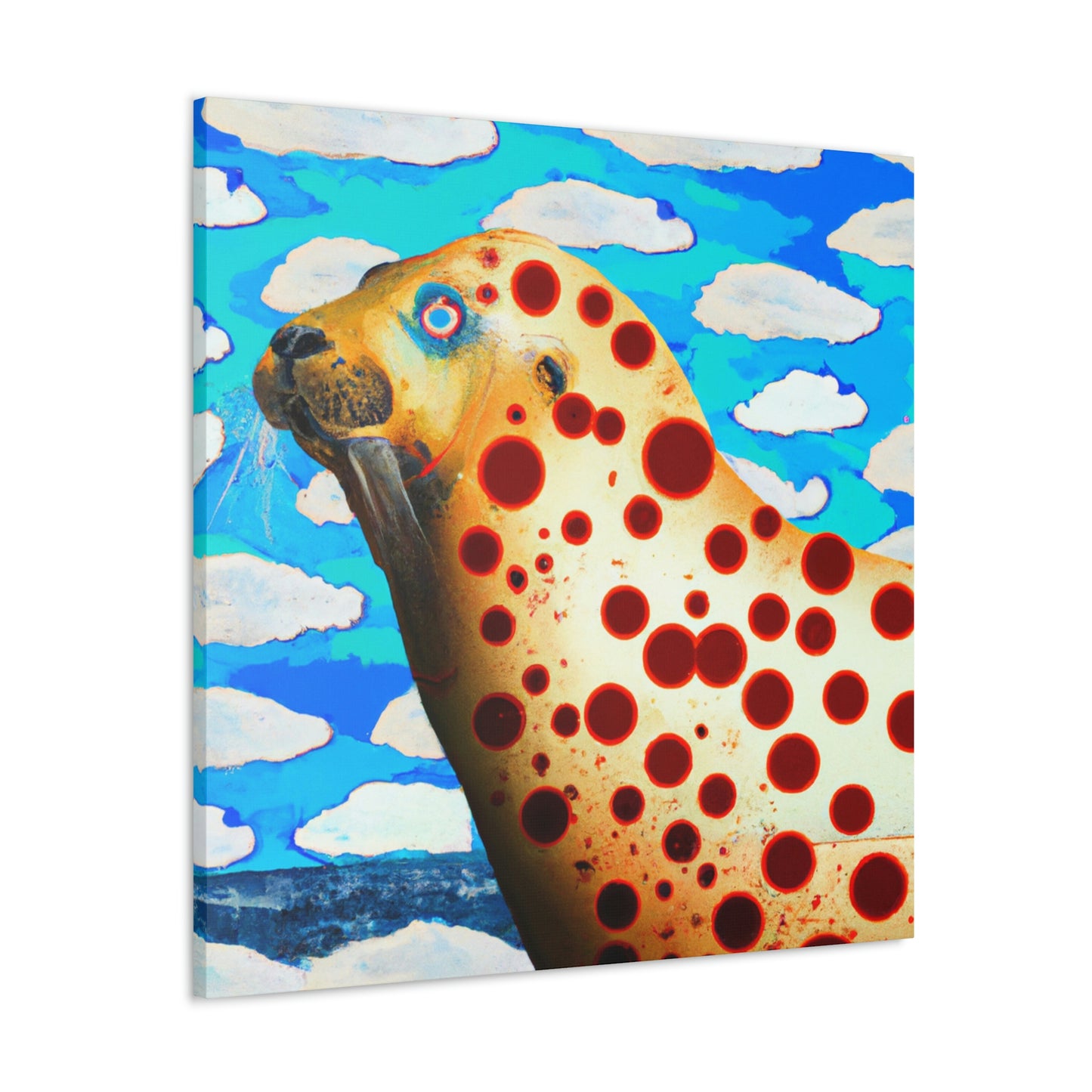 Sea Lions at Sunset - Canvas