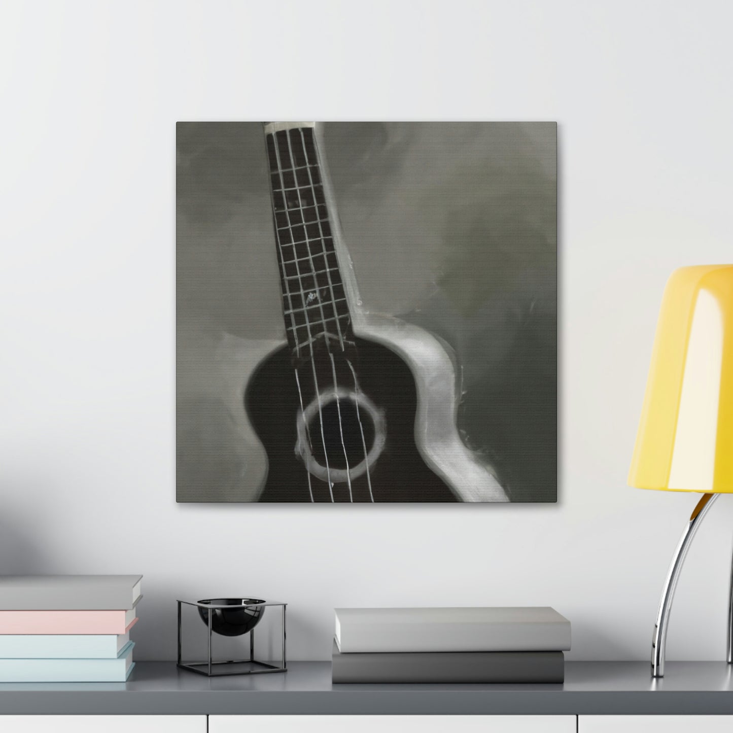 "Ukelele Night Serenade" - Canvas