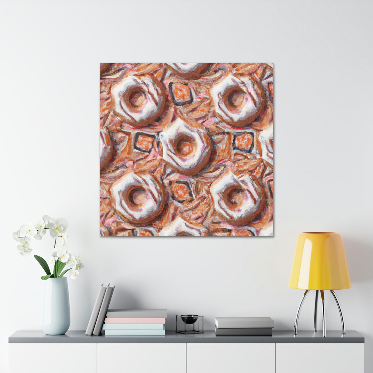 "Sugared Doughnut Delight" - Canvas