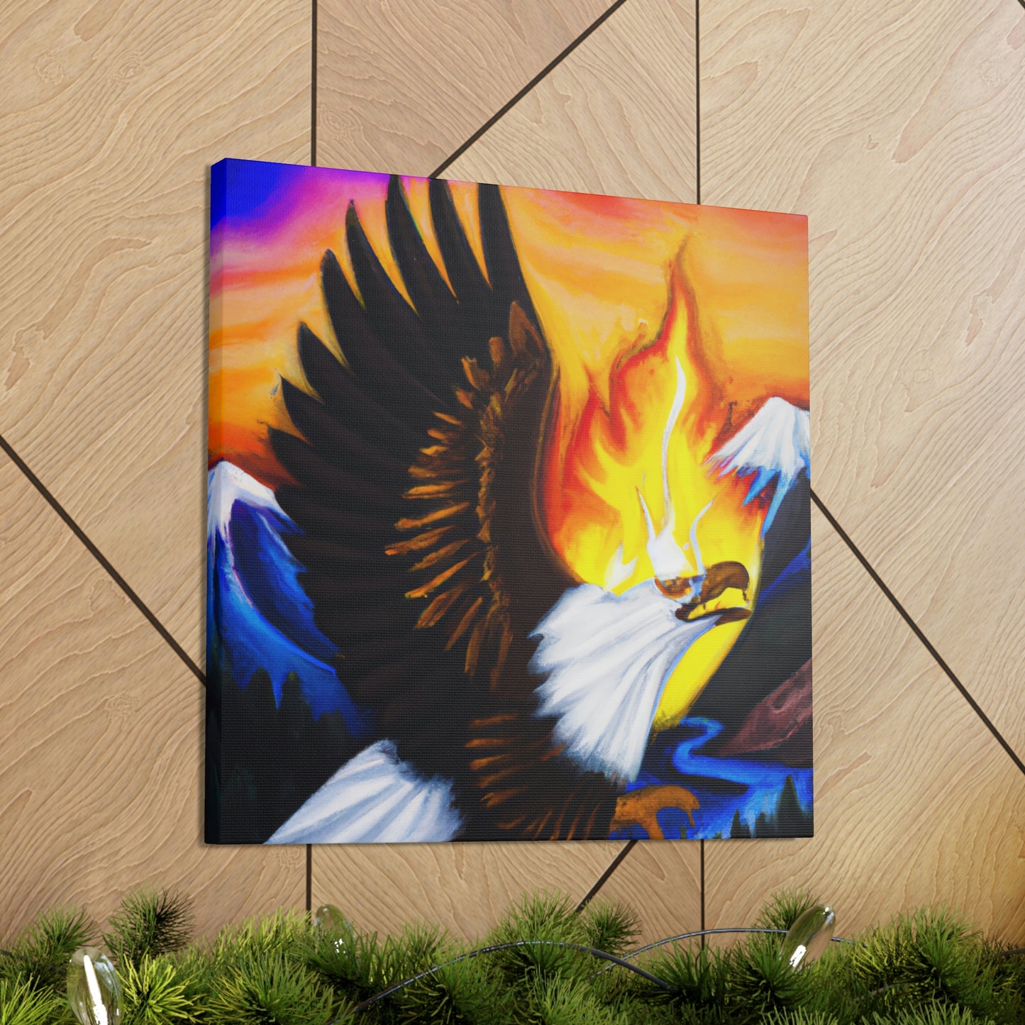 Bald Eagle Soaring High - Canvas