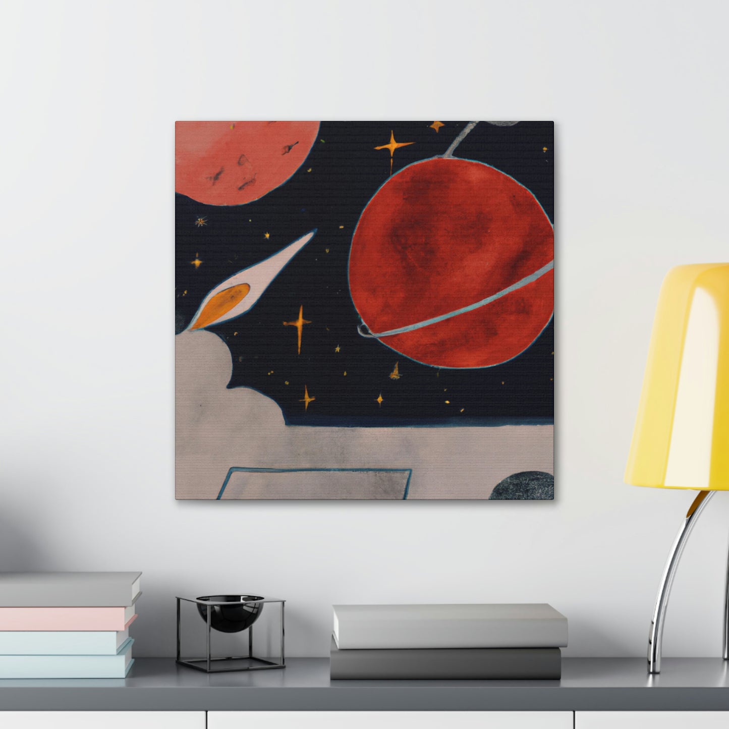 Mercury's Celestial Dance - Canvas