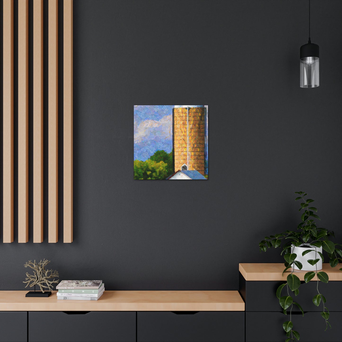 Silo in Pointillism - Canvas