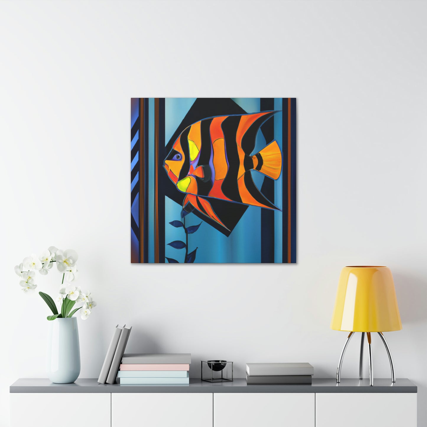 "Stardust Celestial Angelfish" - Canvas