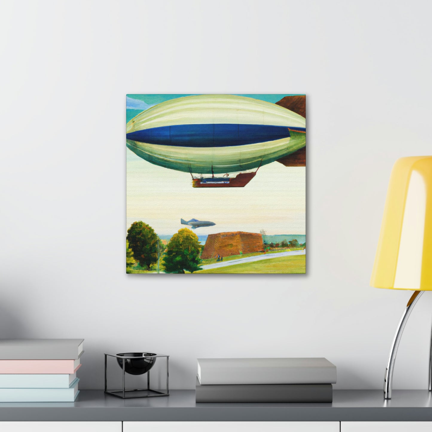 "Blimp in the Sky" - Canvas