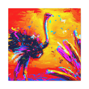 Ostrich in Abstraction - Canvas