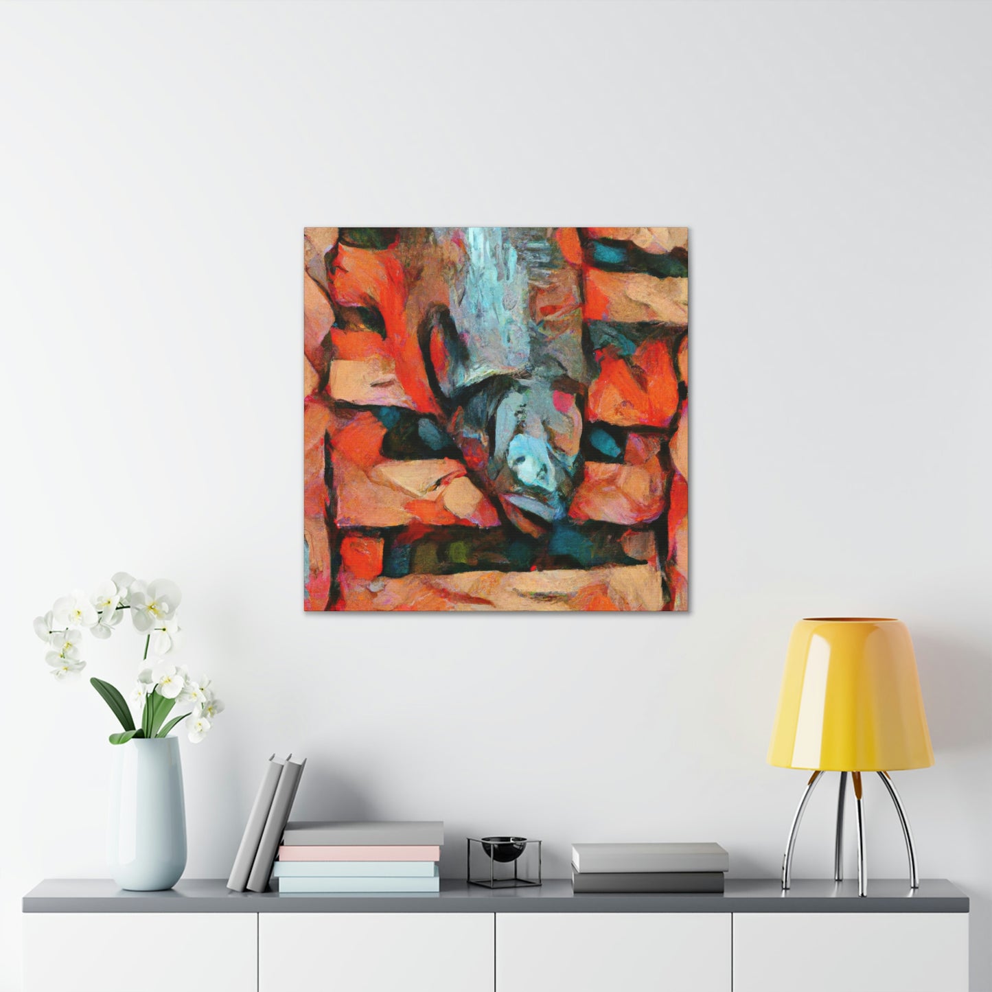 "Salmon and Moods" - Canvas