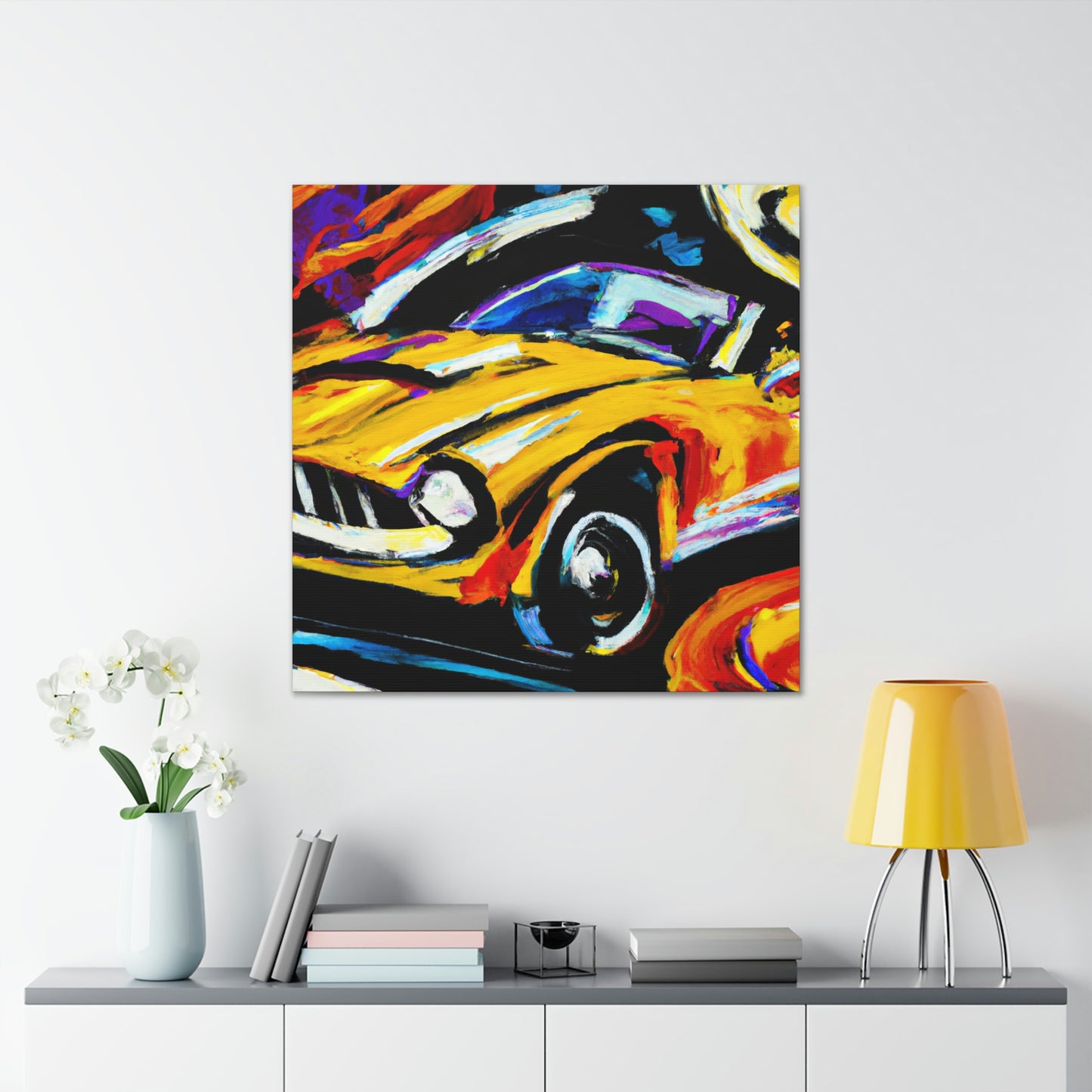 "Classic Automobile Dreaming" - Canvas