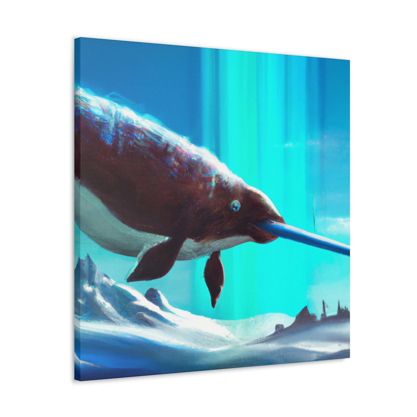 "Narwhal In Expressionism" - Canvas