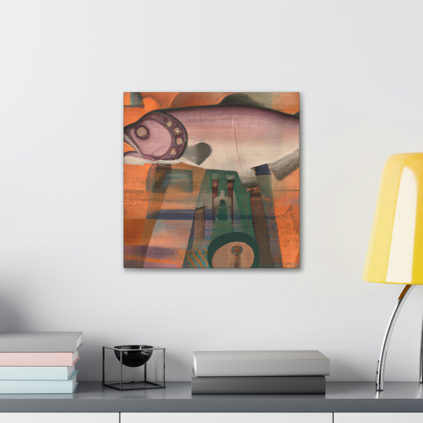 Salmon in a Dream - Canvas