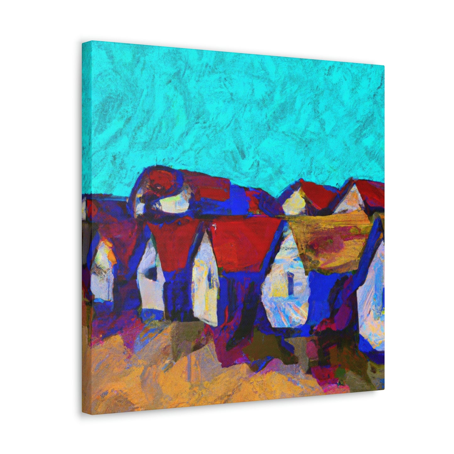 "Cottages at the Shore" - Canvas