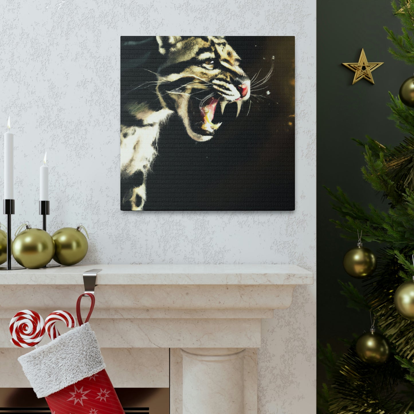 "Clouded Leopard Majesty" - Canvas