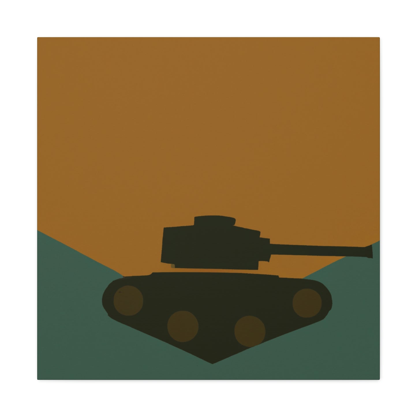 "Tank Turret Simplicity" - Canvas