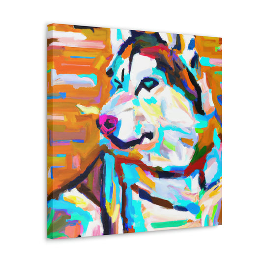 "Husky in Fauvist Colors" - Canvas